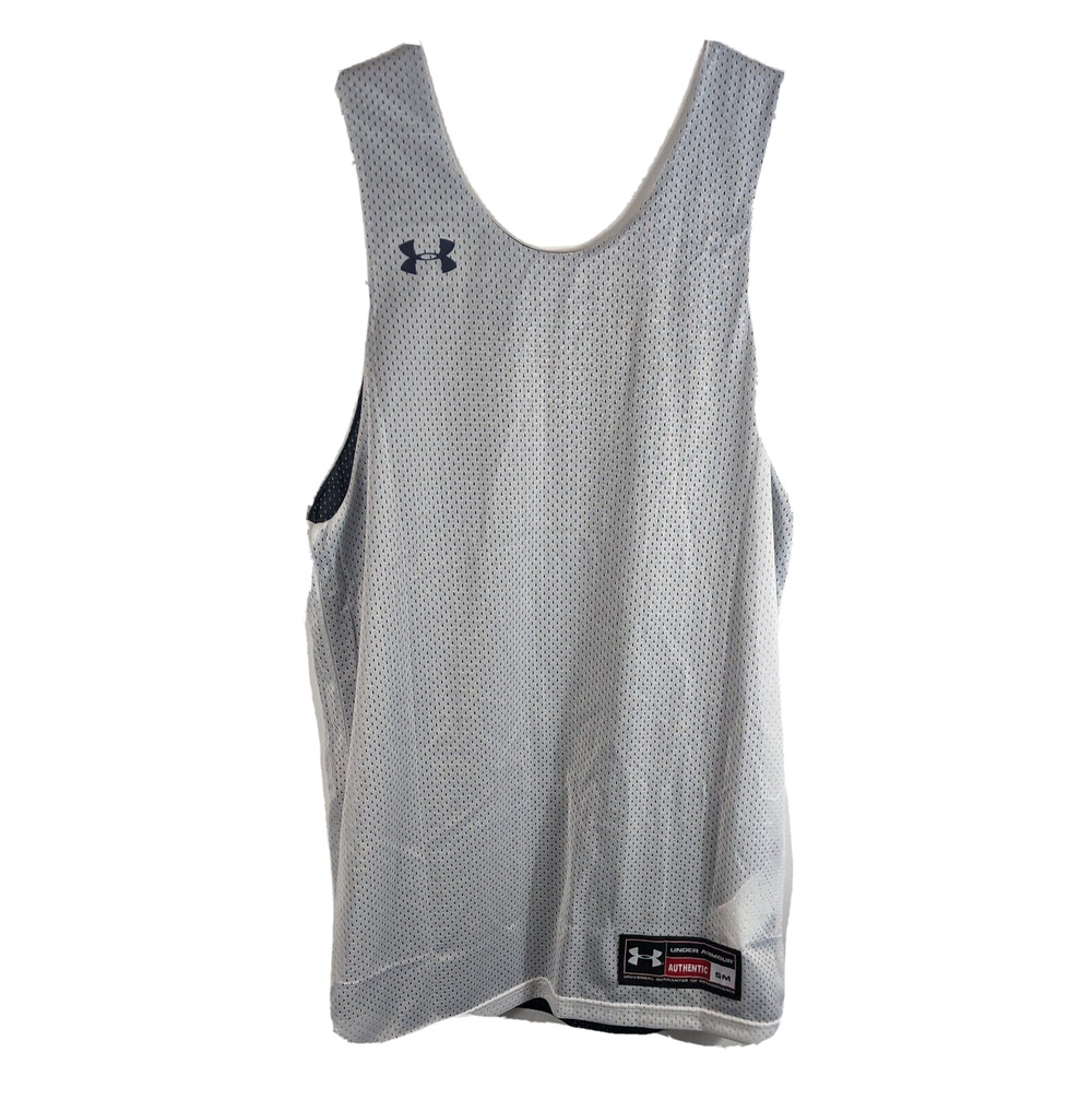 Youth Blue and White Basketball Jersey Size XL Reversible (Under Armour)